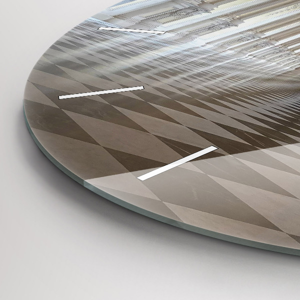 Ceas rotund de perete din sticlă Muzeul La Veneria Reale