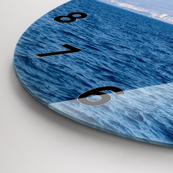 Ceas rotund de perete din sticlă Yacht în Tenerife