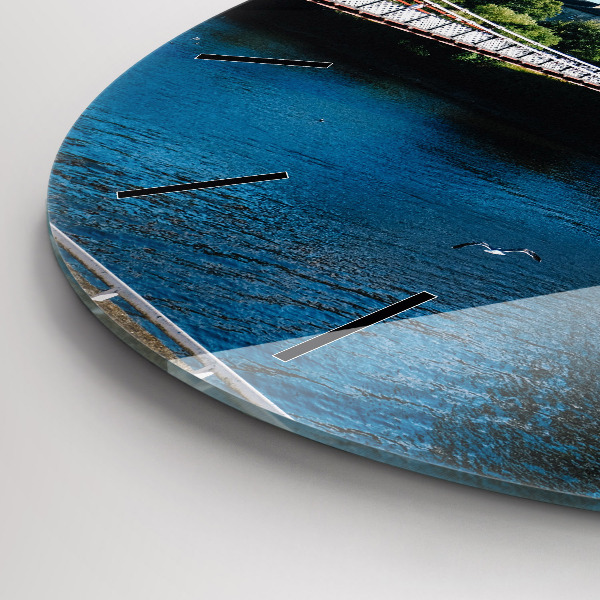 Ceas rotund de perete din sticlă Southportland Scoția