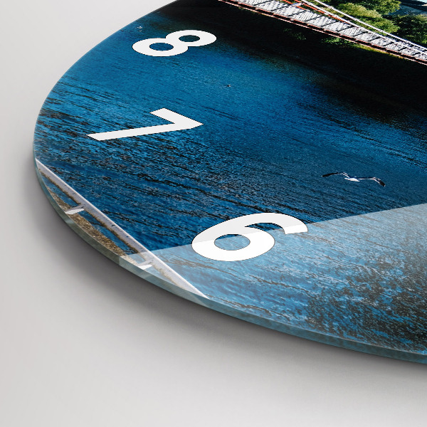 Ceas rotund de perete din sticlă Southportland Scoția