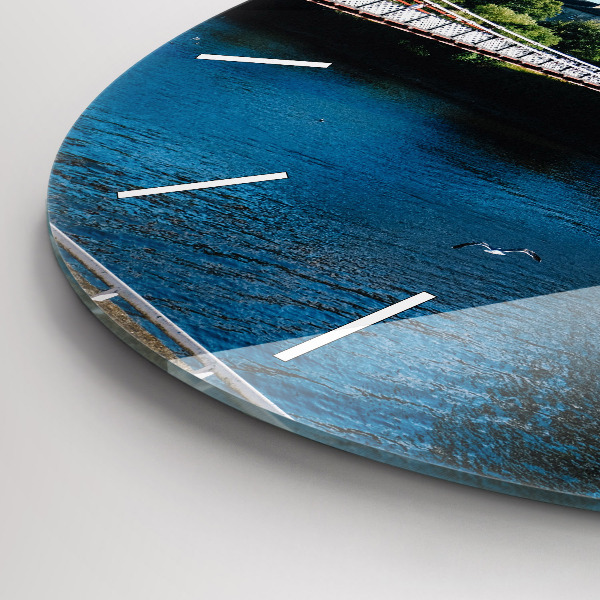 Ceas rotund de perete din sticlă Southportland Scoția