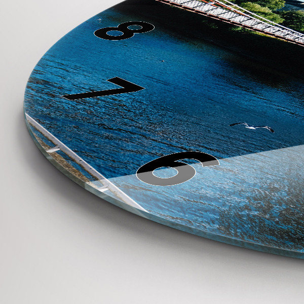 Ceas rotund de perete din sticlă Southportland Scoția