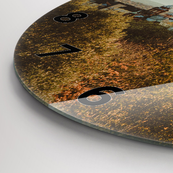 Ceas rotund de perete din sticlă Galeria de Artă din Glasgow