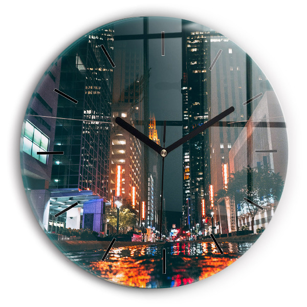 Ceas rotund de perete din sticlă Hotel în Houston