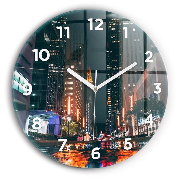 Ceas rotund de perete din sticlă Hotel în Houston