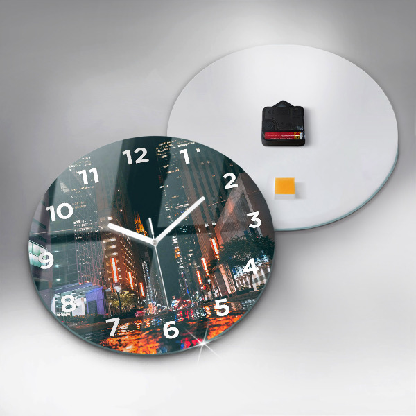 Ceas rotund de perete din sticlă Hotel în Houston