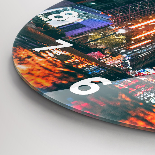 Ceas rotund de perete din sticlă Hotel în Houston