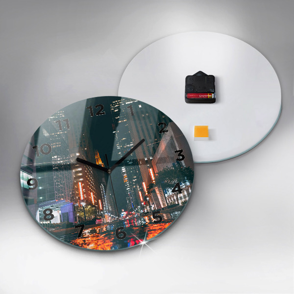 Ceas rotund de perete din sticlă Hotel în Houston