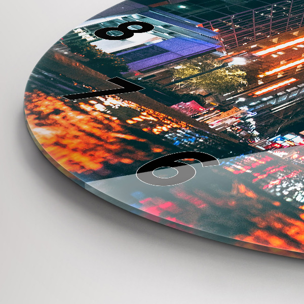 Ceas rotund de perete din sticlă Hotel în Houston