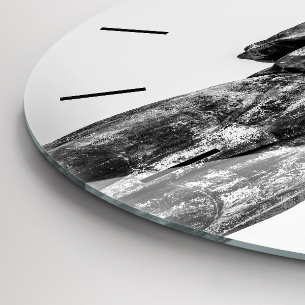 Ceas rotund de perete din sticlă Statuia Libertății din Budapesta