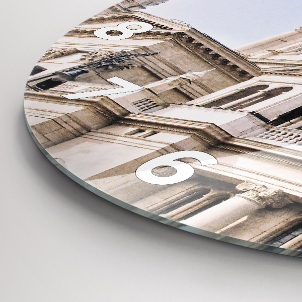 Ceas rotund de perete din sticlă Sf. Bazilica Ştefan