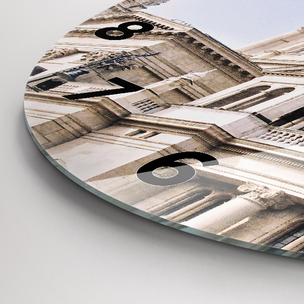 Ceas rotund de perete din sticlă Sf. Bazilica Ştefan