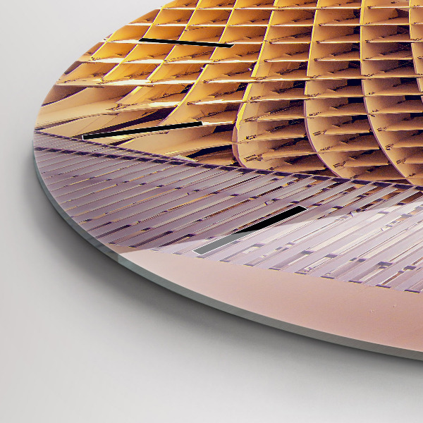 Ceas rotund de perete din sticlă Belvedere din Sevilla