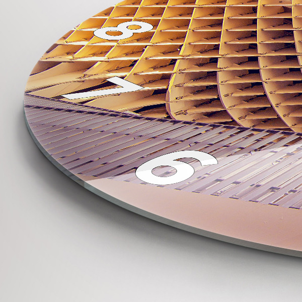 Ceas rotund de perete din sticlă Belvedere din Sevilla