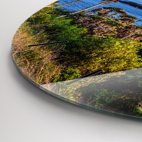 Ceas rotund de perete din sticlă Phuket în Thailanda