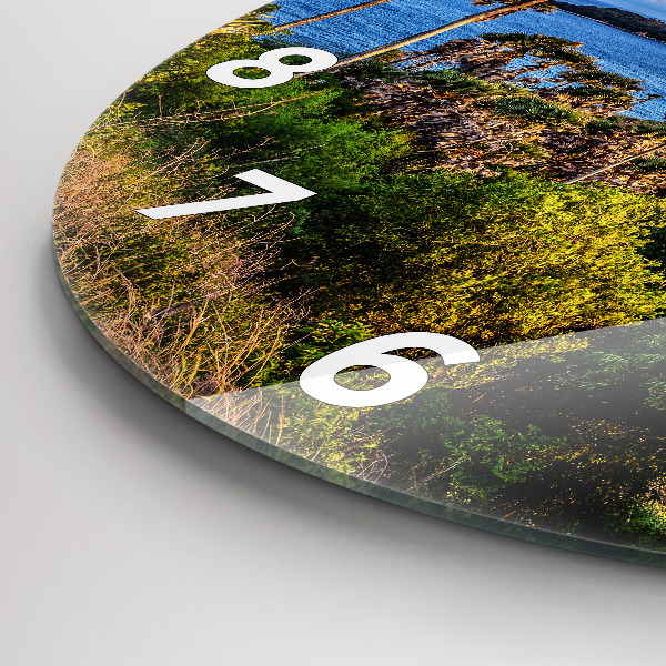 Ceas rotund de perete din sticlă Phuket în Thailanda