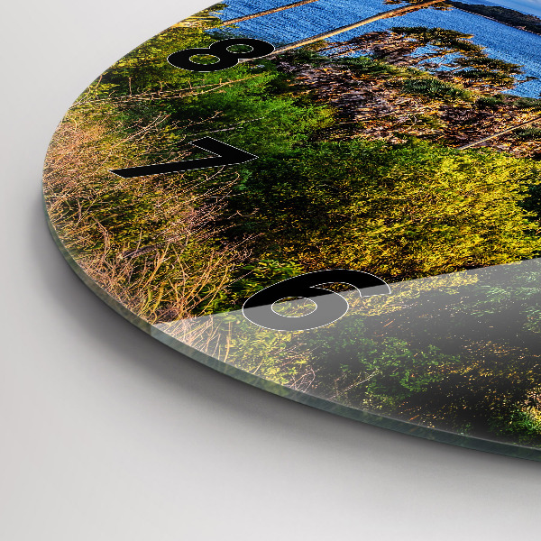 Ceas rotund de perete din sticlă Phuket în Thailanda