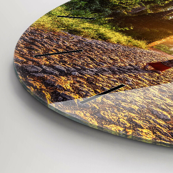 Ceas rotund de perete din sticlă Parcul Surat Thani Thailanda