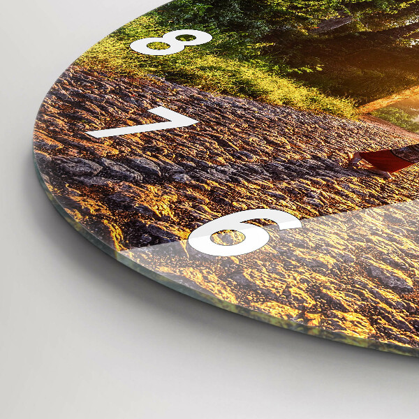 Ceas rotund de perete din sticlă Parcul Surat Thani Thailanda