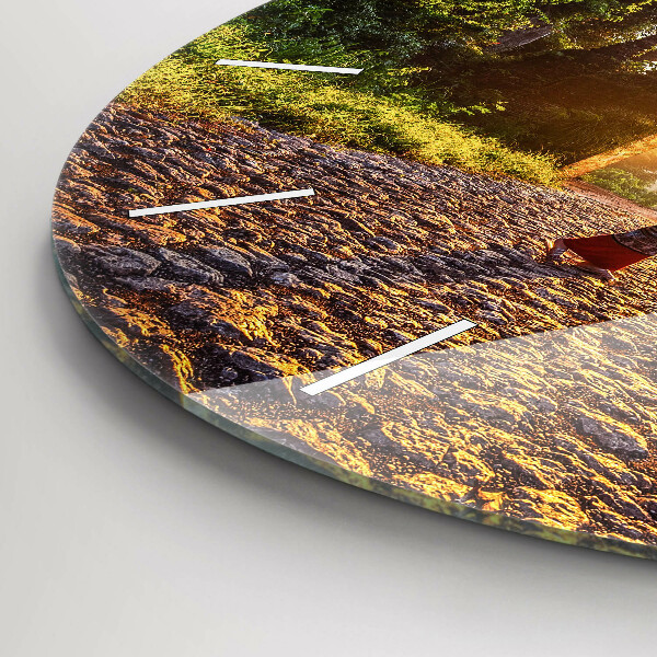 Ceas rotund de perete din sticlă Parcul Surat Thani Thailanda