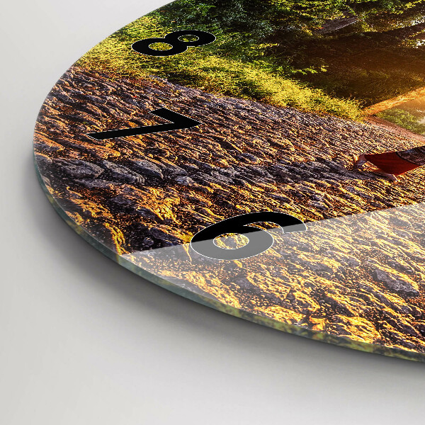 Ceas rotund de perete din sticlă Parcul Surat Thani Thailanda