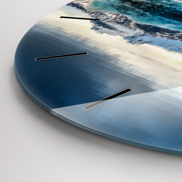 Ceas rotund de perete din sticlă Lacul Jokulsarlon Islanda