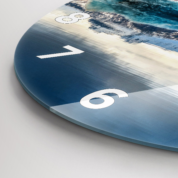 Ceas rotund de perete din sticlă Lacul Jokulsarlon Islanda