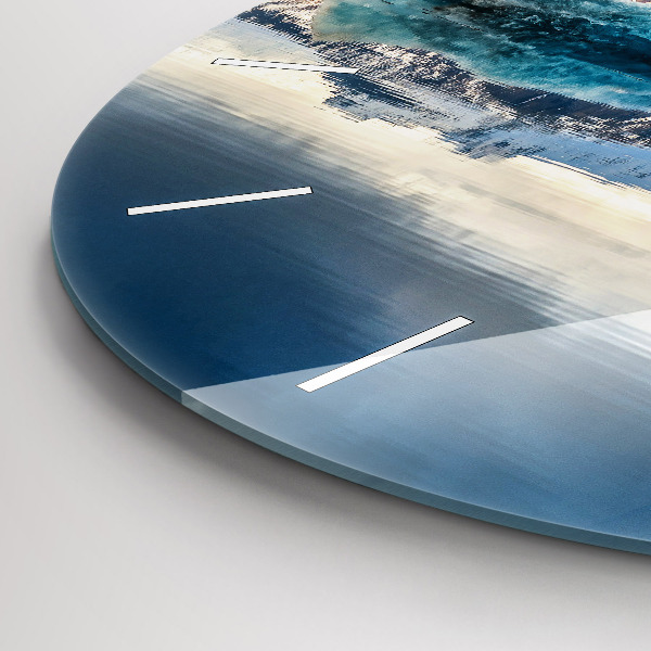 Ceas rotund de perete din sticlă Lacul Jokulsarlon Islanda