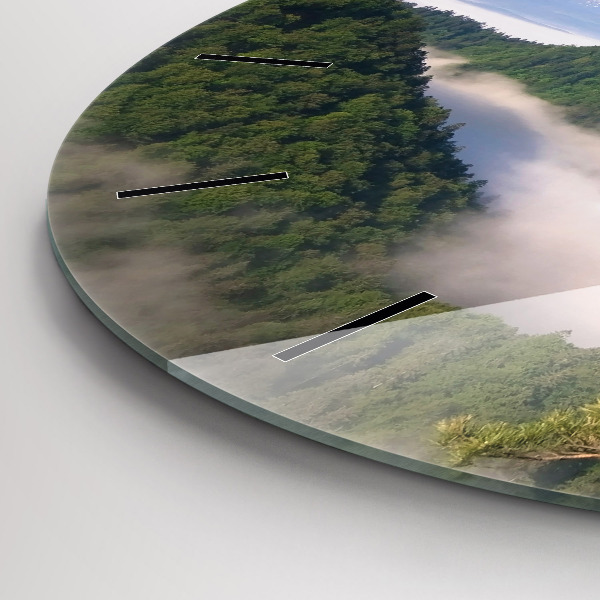 Ceas rotund de perete din sticlă Sokolica Wierch în Munții Pieniny