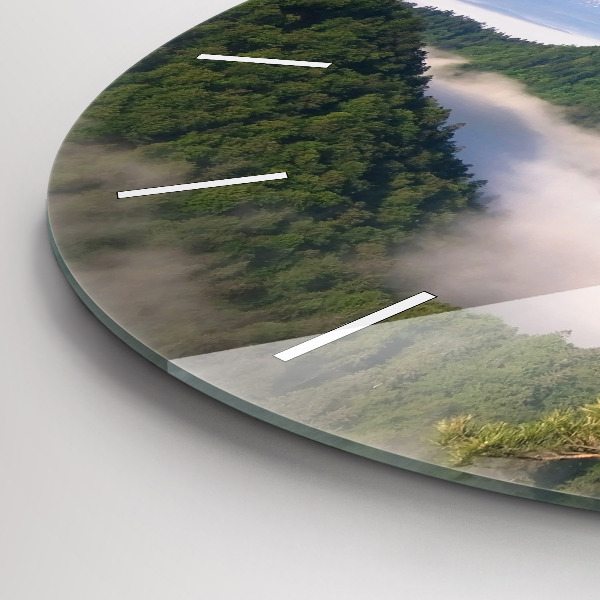 Ceas rotund de perete din sticlă Sokolica Wierch în Munții Pieniny