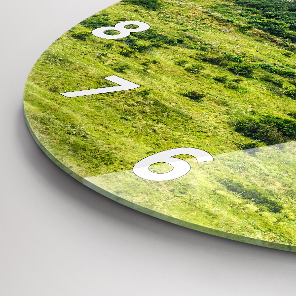 Ceas rotund de perete din sticlă Castelul Spiš din Slovacia