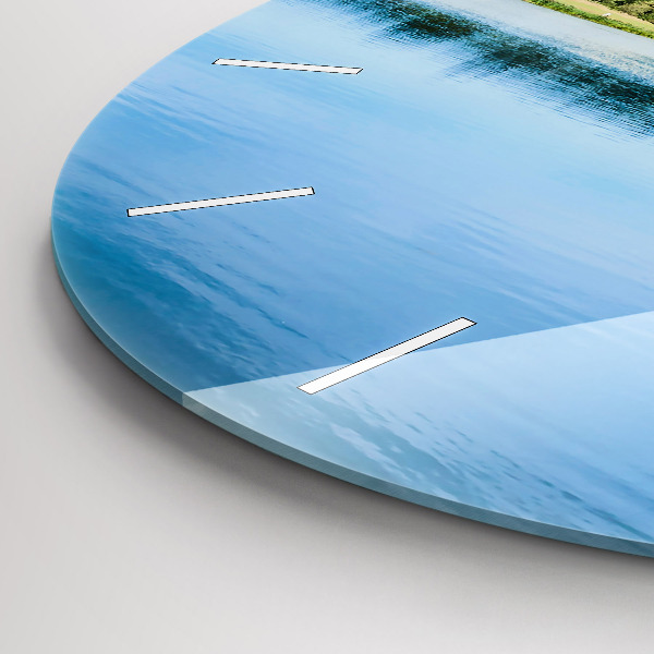 Ceas rotund de perete din sticlă Castelul Leeds