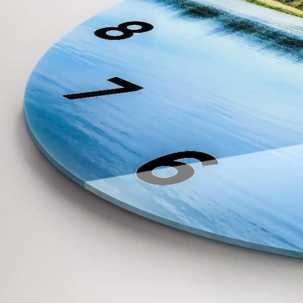 Ceas rotund de perete din sticlă Castelul Leeds