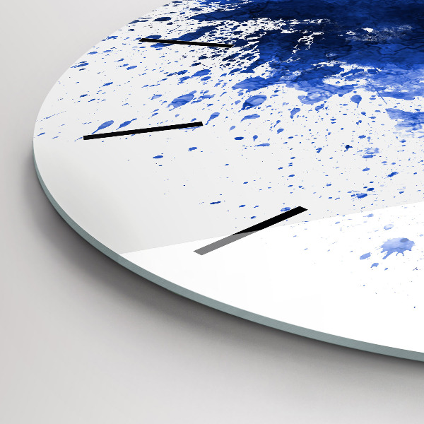 Ceas rotund de perete din sticlă Acuarele San Antonio