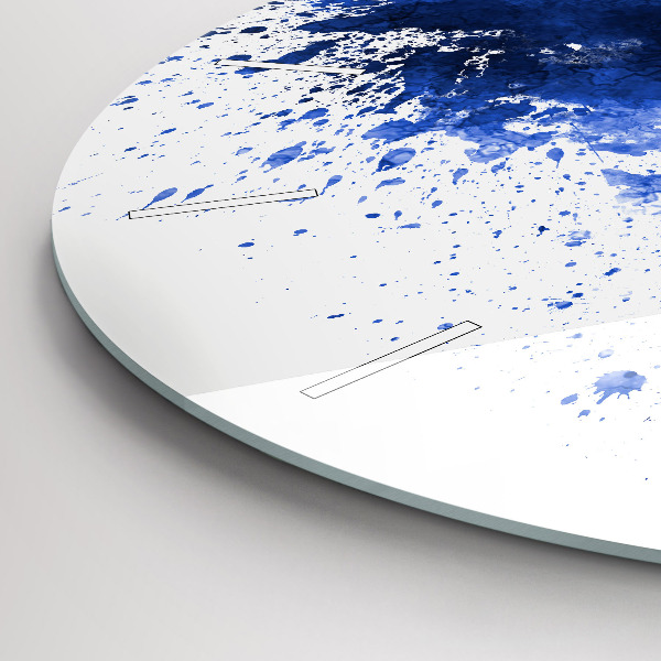 Ceas rotund de perete din sticlă Acuarele San Antonio