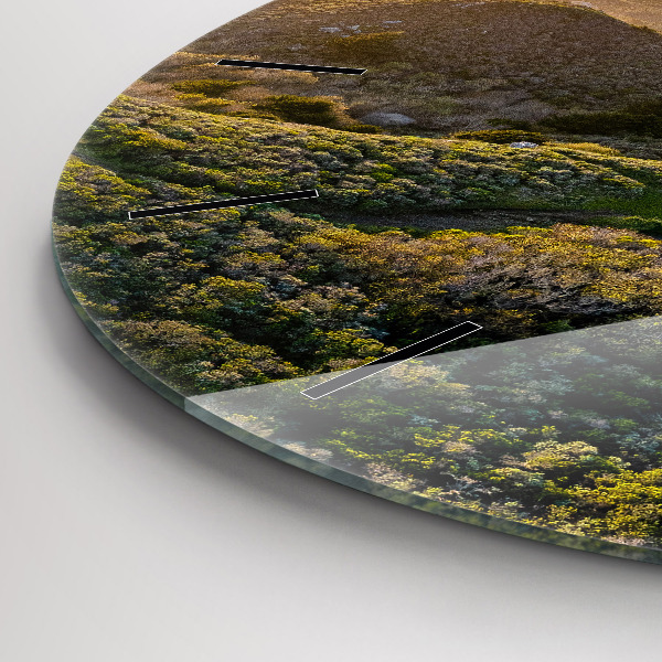 Ceas rotund de perete din sticlă Drumul din jurul San Francisco