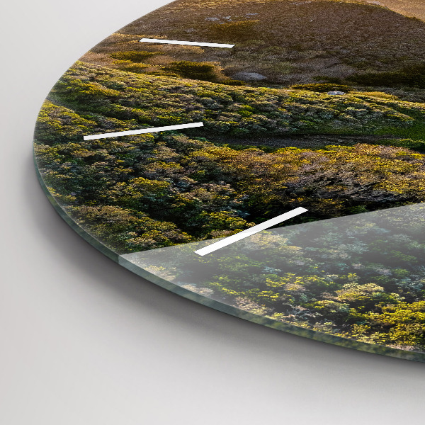 Ceas rotund de perete din sticlă Drumul din jurul San Francisco