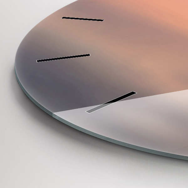 Ceas rotund de perete din sticlă Lacul Balaton SUA