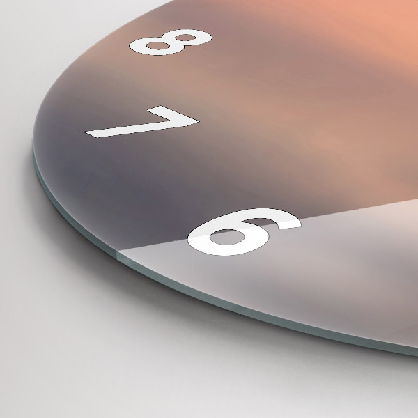 Ceas rotund de perete din sticlă Lacul Balaton SUA