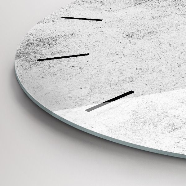 Ceas rotund de perete din sticlă Perete de beton