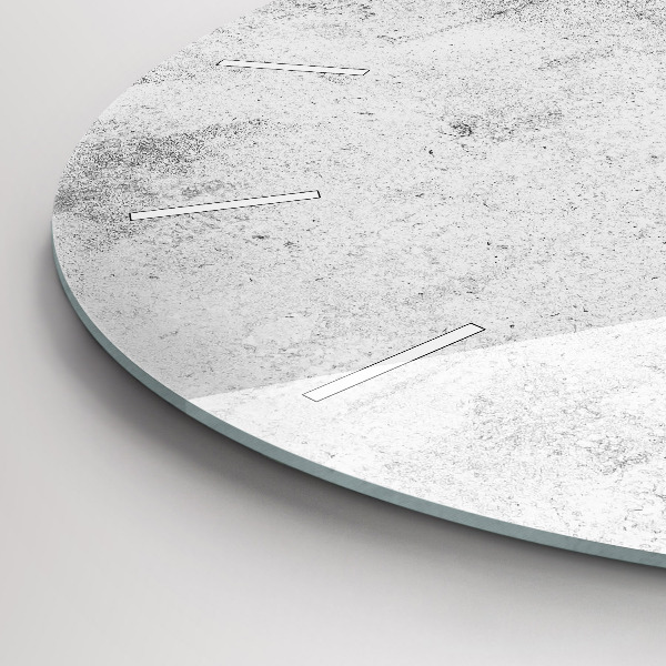 Ceas rotund de perete din sticlă Perete de beton