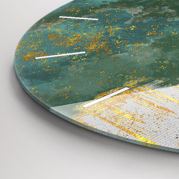 Ceas rotund de perete din sticlă Model decorativ