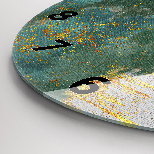 Ceas rotund de perete din sticlă Model decorativ