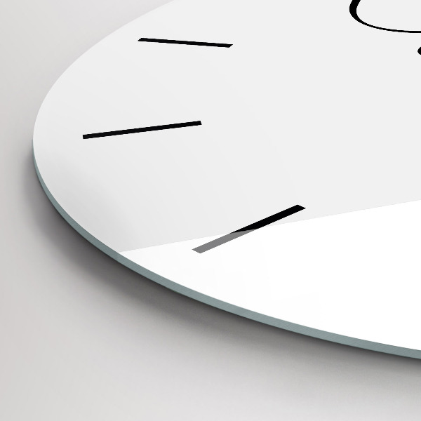 Ceas rotund de perete din sticlă Inscripție de călătorie