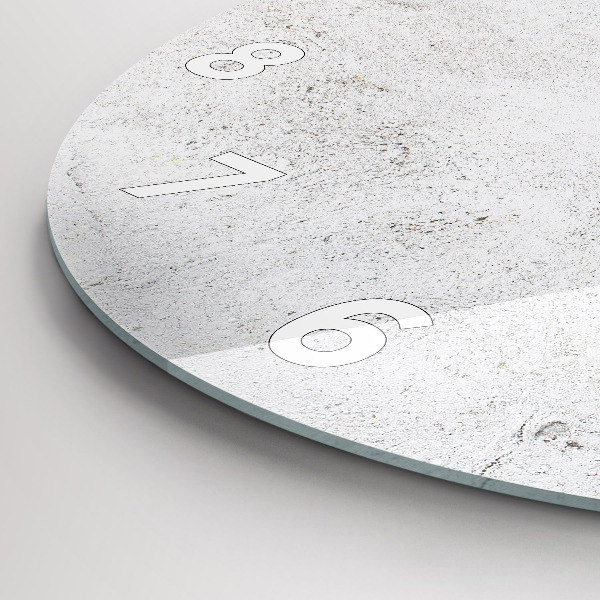 Ceas rotund de perete din sticlă Măsline minimaliste