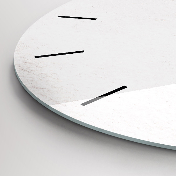 Ceas rotund de perete din sticlă Model decorativ