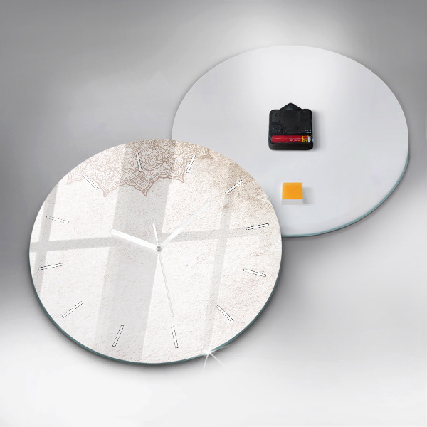 Ceas rotund de perete din sticlă Model decorativ
