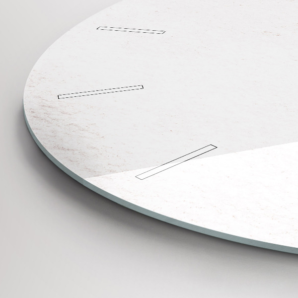 Ceas rotund de perete din sticlă Model decorativ