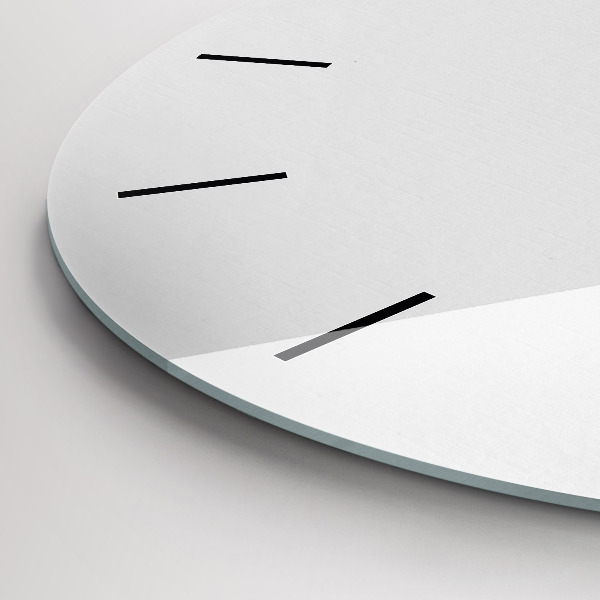 Ceas rotund de perete din sticlă Stele de aur