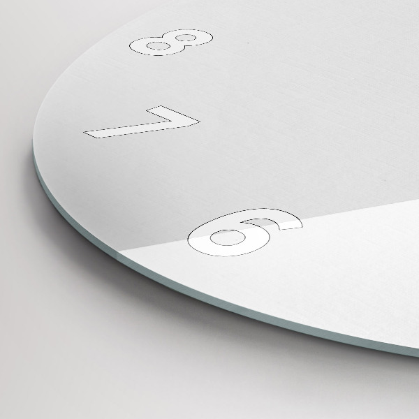 Ceas rotund de perete din sticlă Stele de aur